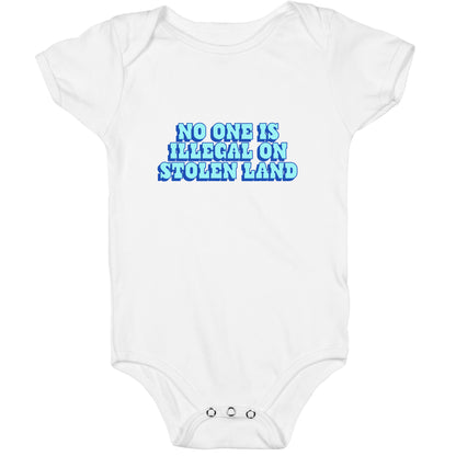 No One Is Illegal Baby One-Piece