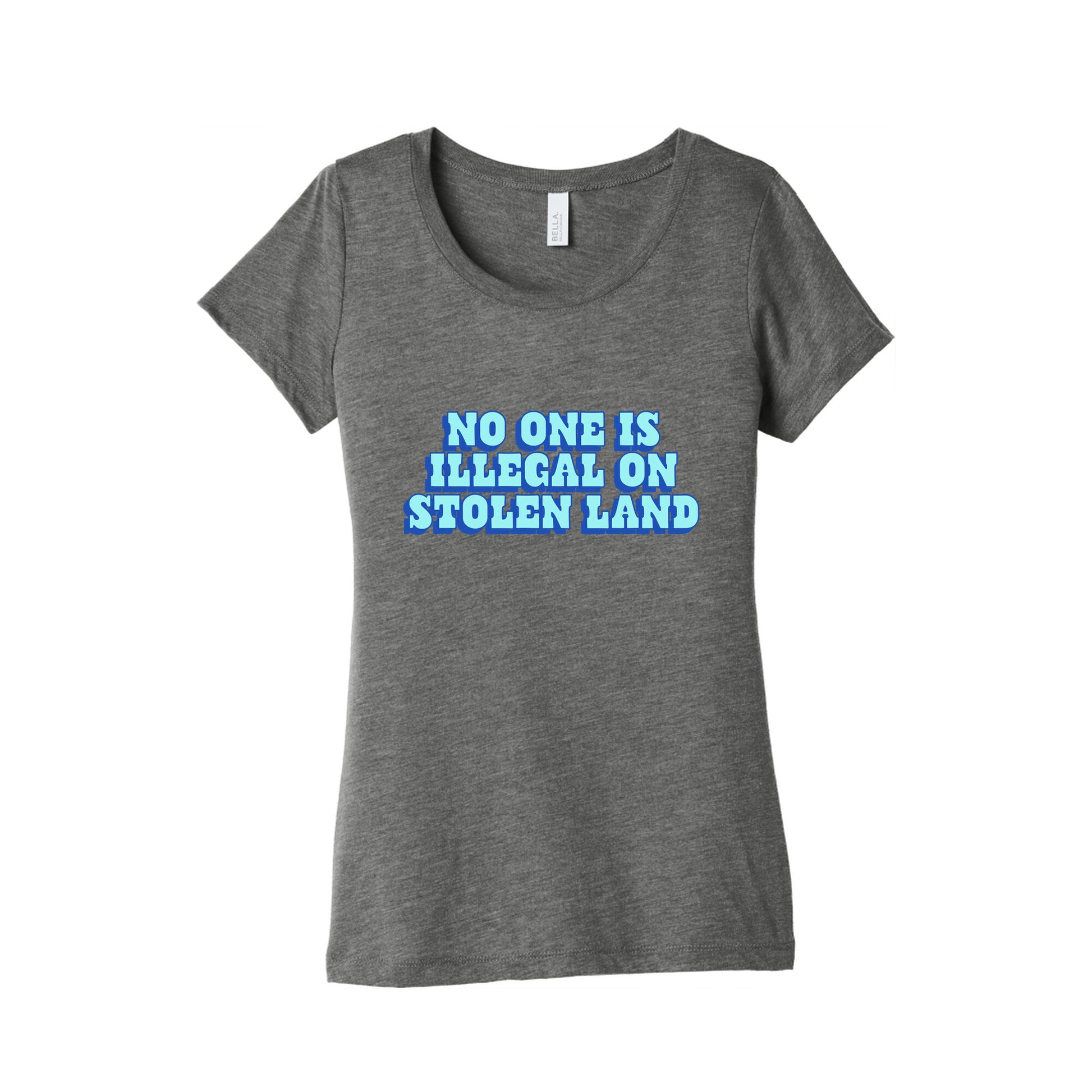 No One Is Illegal Womens Triblend Tee