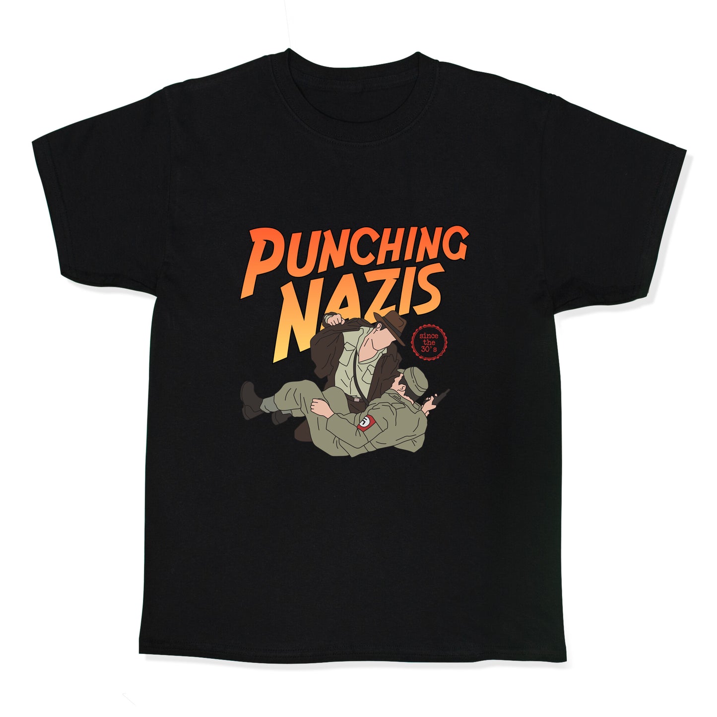 Punching Nazis Since 36 Kids Tee