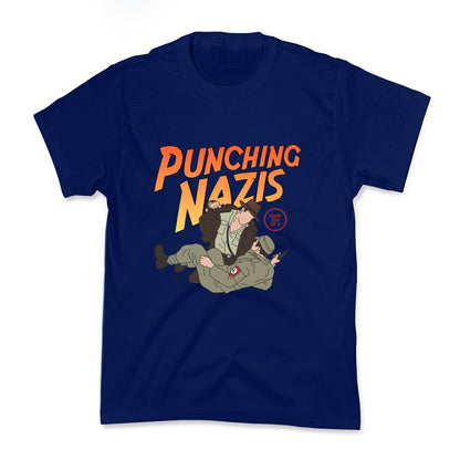 Punching Nazis Since 36 Kids Tee