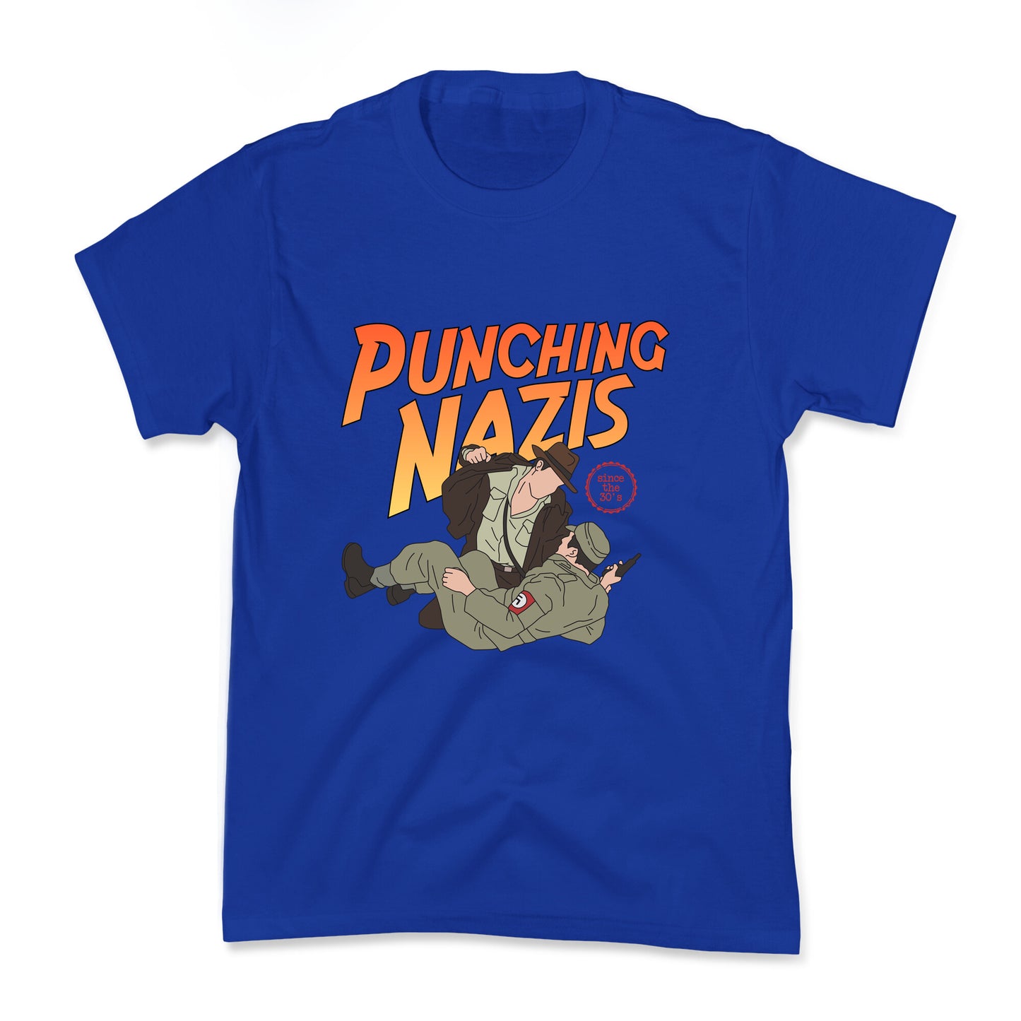 Punching Nazis Since 36 Kids Tee