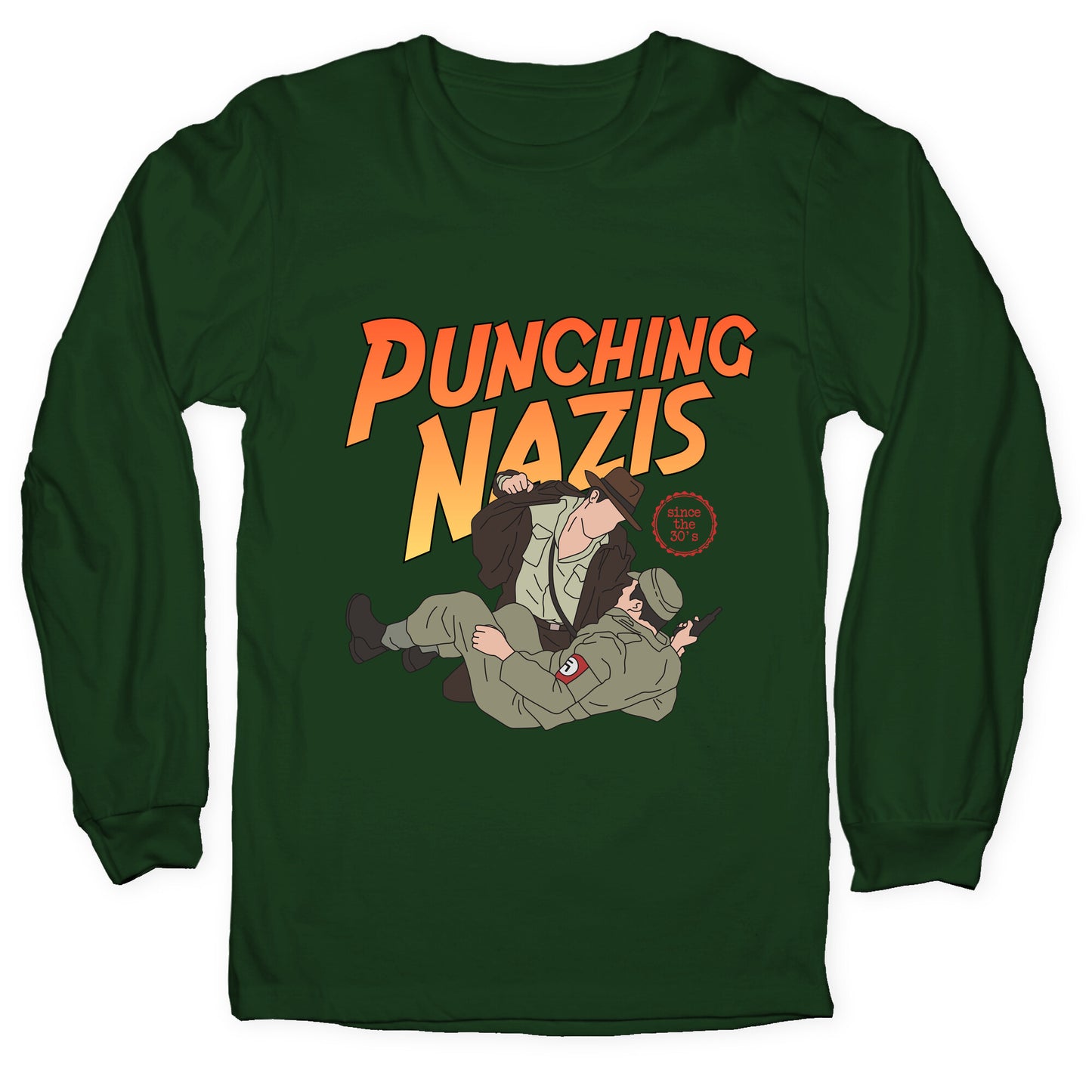Punching Nazis Since 36 Longsleeve Tee