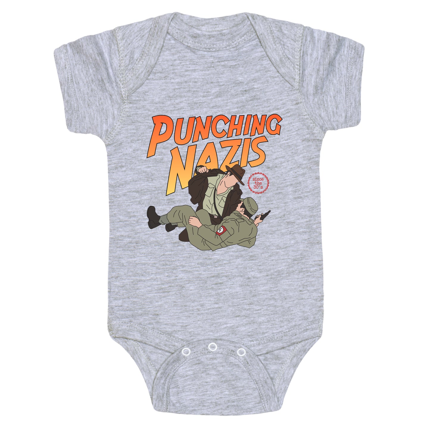 Punching Nazis Since 36 Baby One-Piece