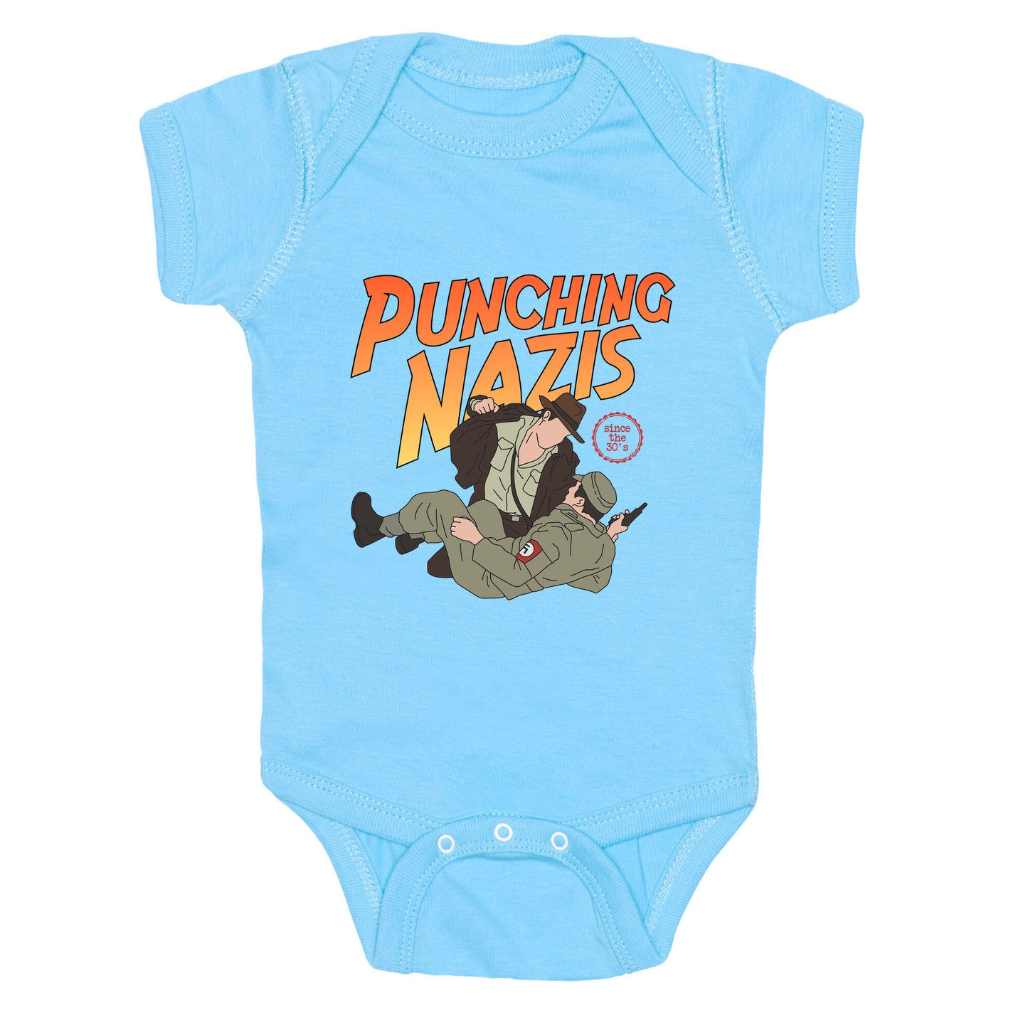 Punching Nazis Since 36 Baby One-Piece