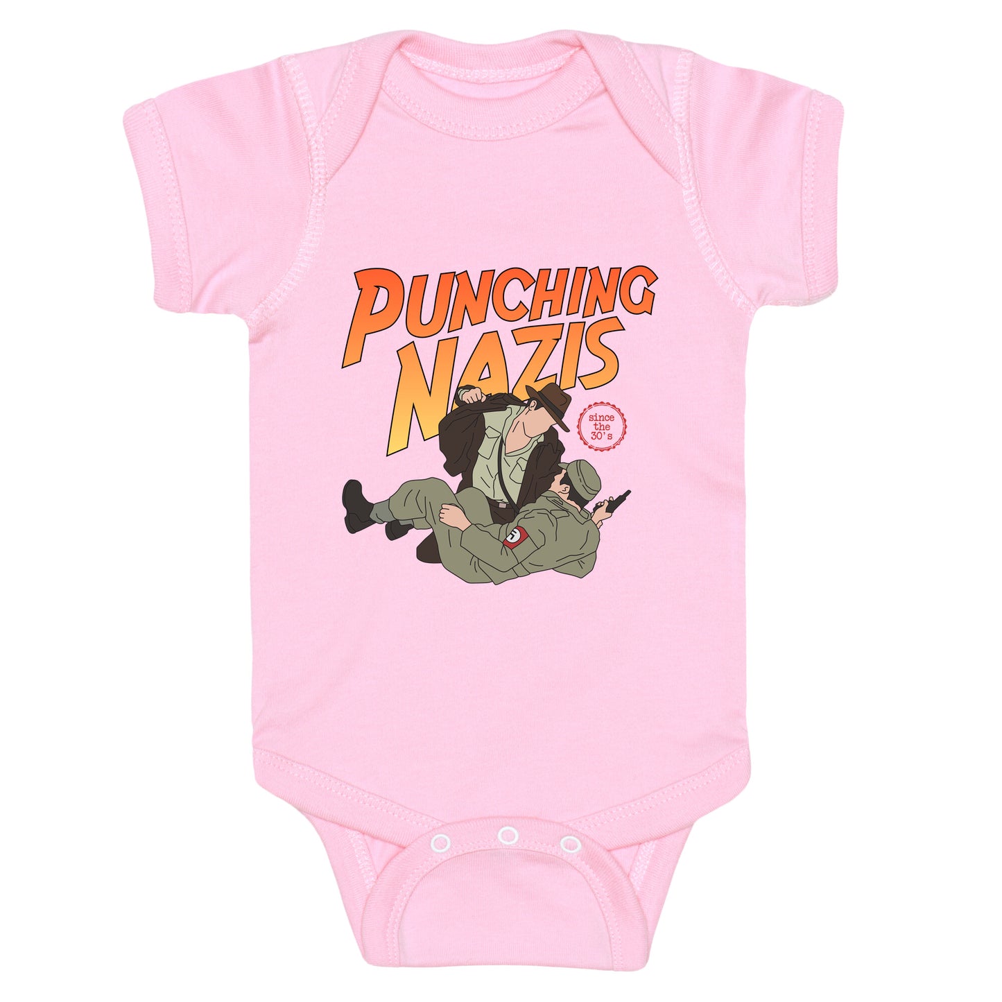 Punching Nazis Since 36 Baby One-Piece