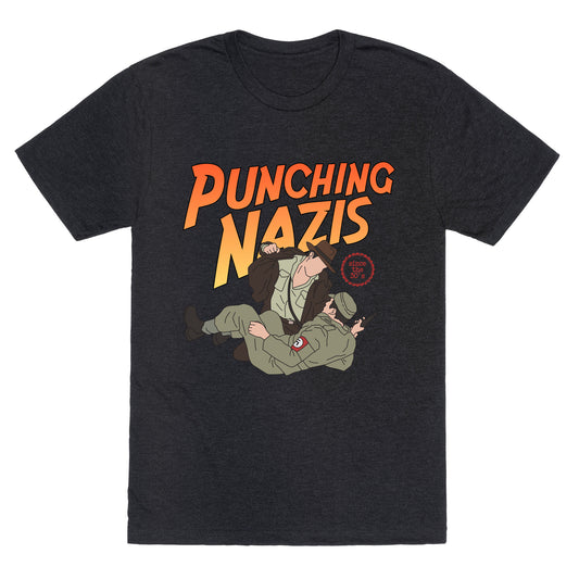Punching Nazis Since 36 Unisex Triblend Tee