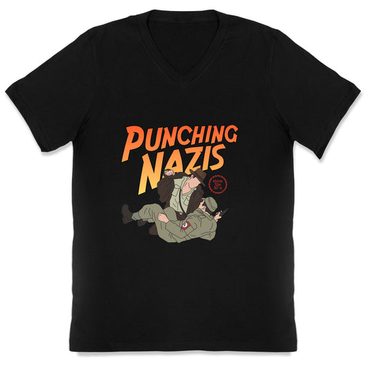 Punching Nazis Since 36 V-Neck