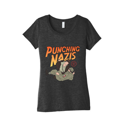 Punching Nazis Since 36 Womens Triblend Tee