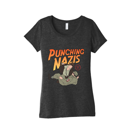 Punching Nazis Since 36 Womens Triblend Tee