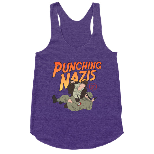 Punching Nazis Since 36 Racerback Tank
