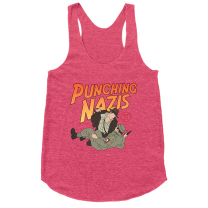 Punching Nazis Since 36 Racerback Tank