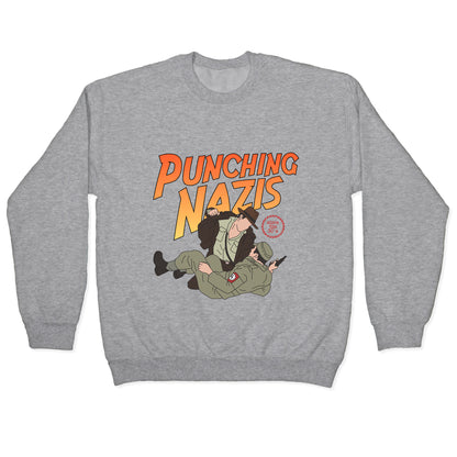 Punching Nazis Since 36 Crewneck Sweatshirt