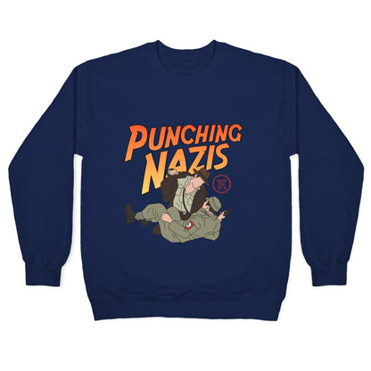 Punching Nazis Since 36 Crewneck Sweatshirt