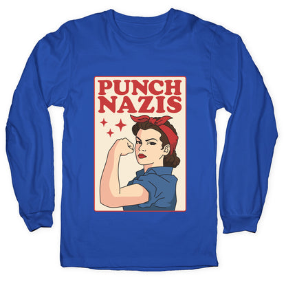 Punch Nazis Longsleeve Tee