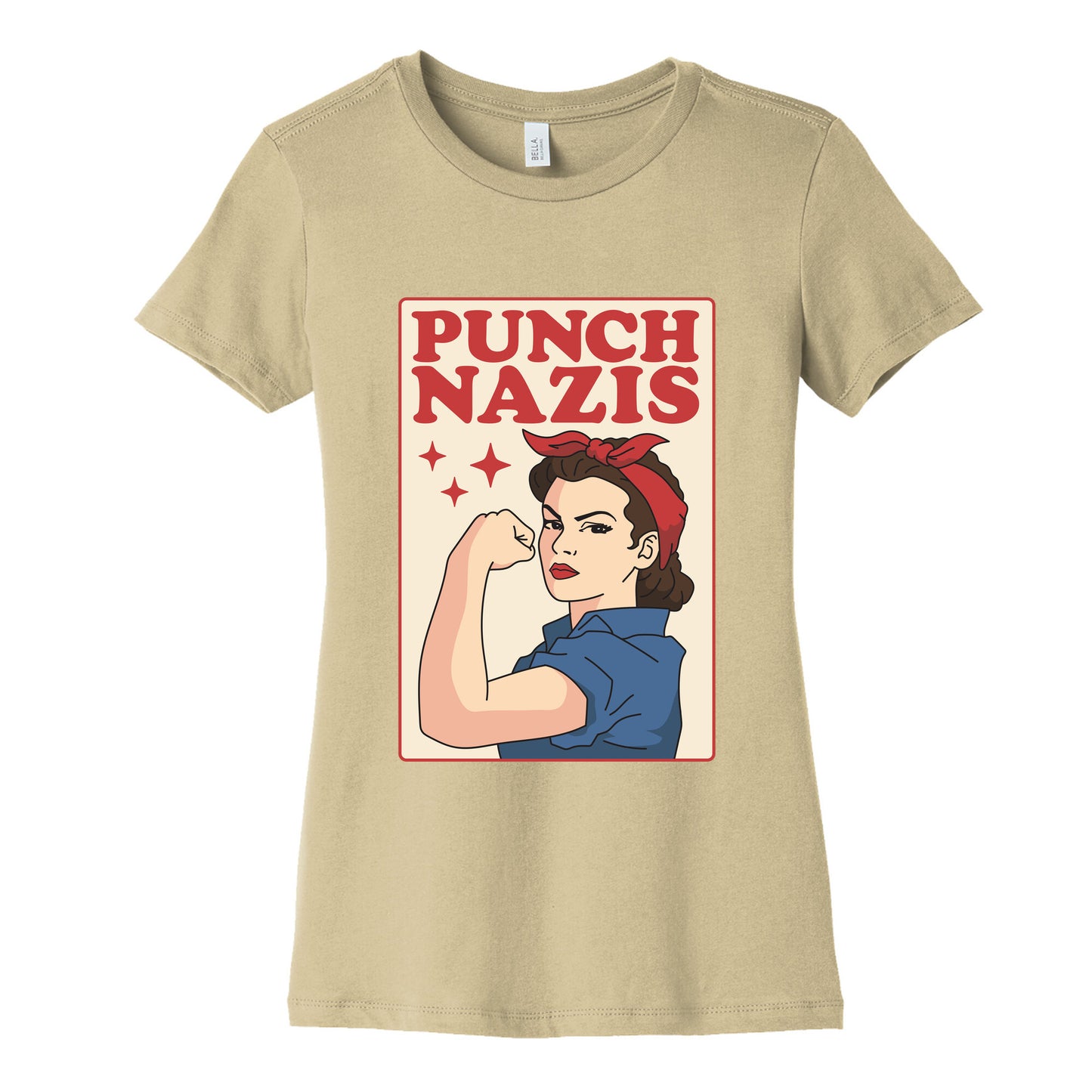 Punch Nazis Womens Cotton Tee