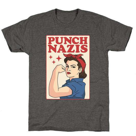 Punch Nazis Unisex Triblend Tee