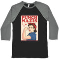 Punch Nazis Baseball Tee