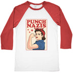 Punch Nazis Baseball Tee