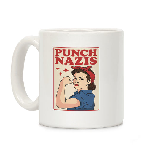 Punch Nazis Coffee Mug