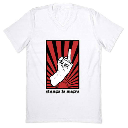 Chinga La Migra V-Neck