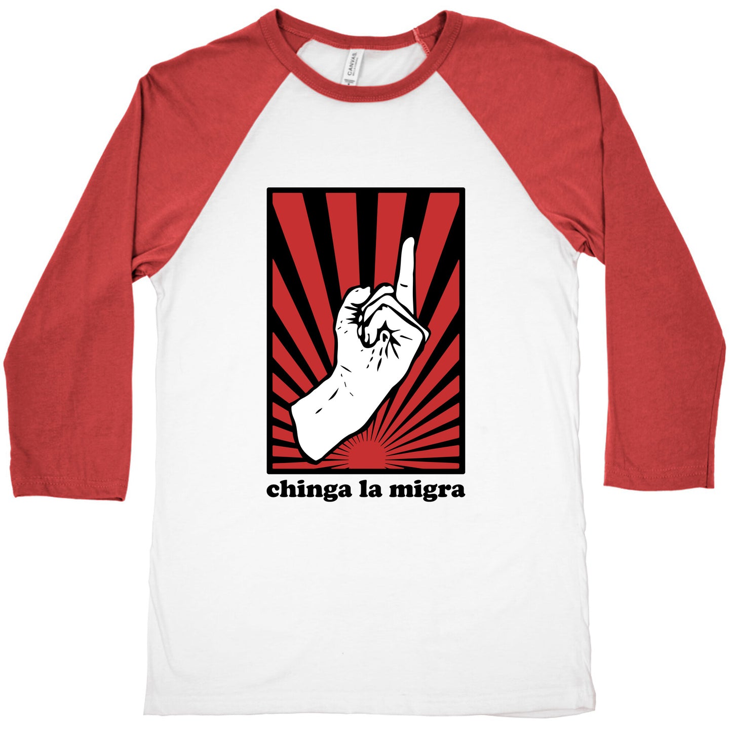 Chinga La Migra Baseball Tee