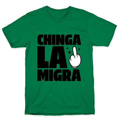 Chinga La Migra Finger T-Shirt