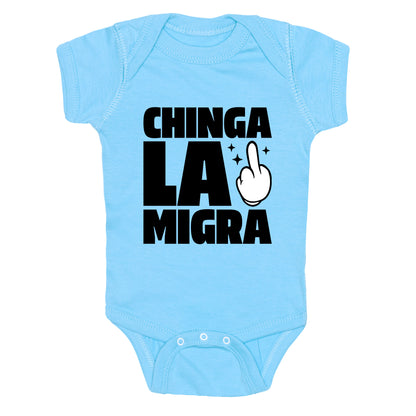 Chinga La Migra Finger Baby One-Piece