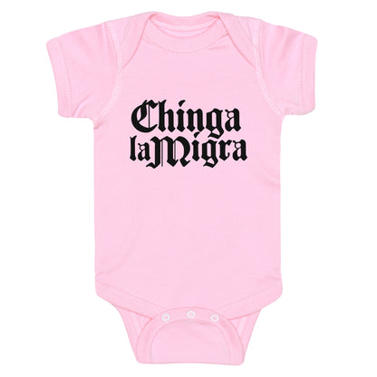 Chinga La Migra Fuck ICE Baby One-Piece