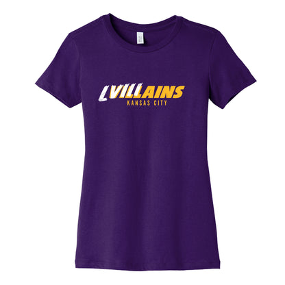 Kansas City Villains Womens Cotton Tee