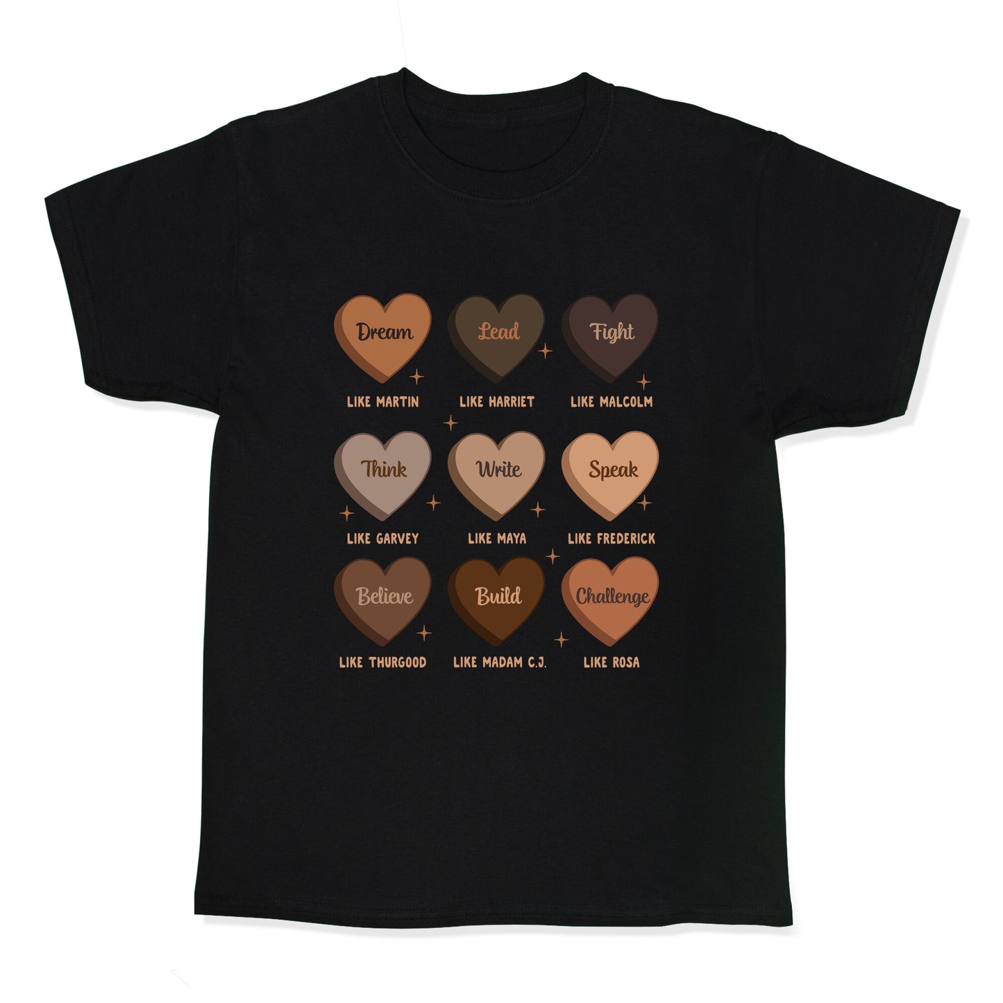 Celebrating Black History Leaders Kids Tee