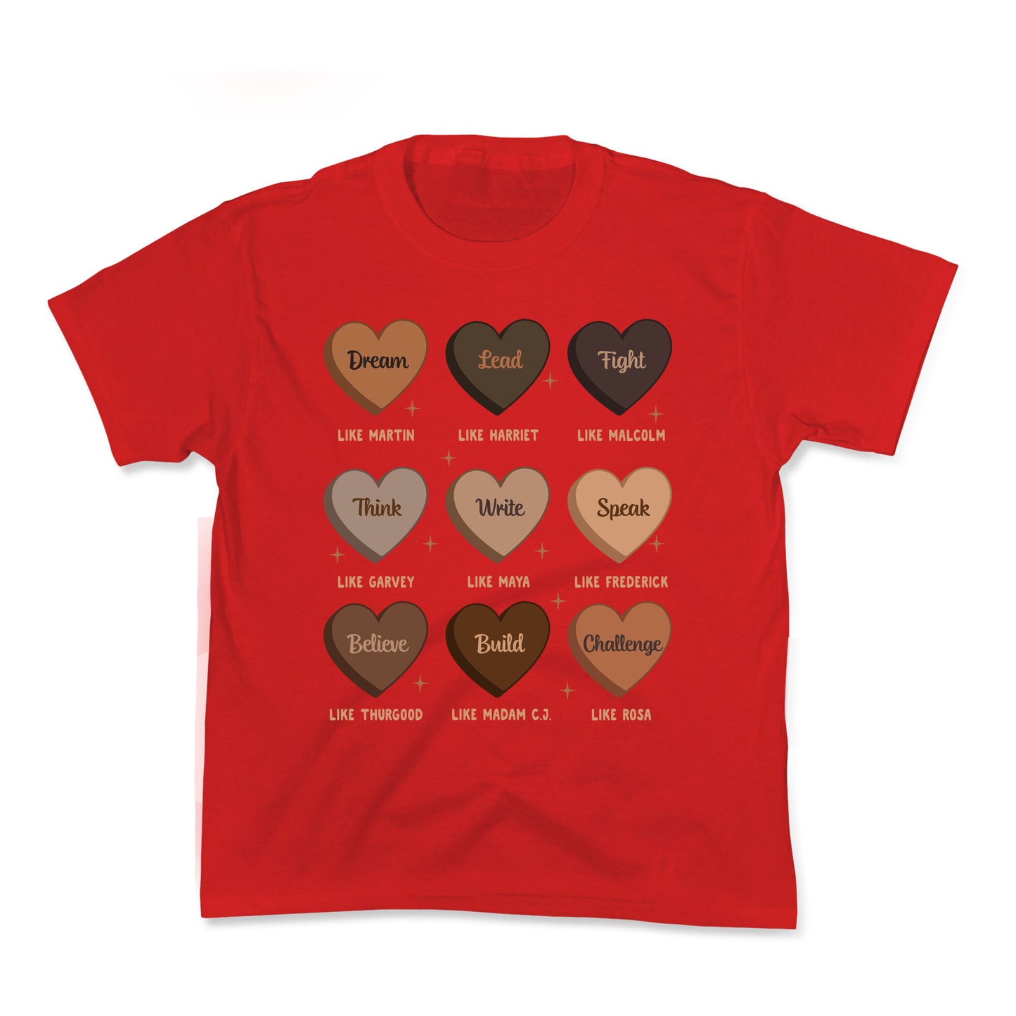 Celebrating Black History Leaders Kids Tee