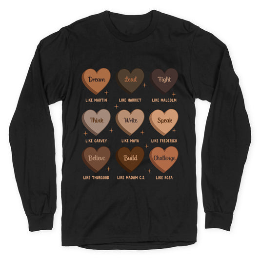 Celebrating Black History Leaders Longsleeve Tee