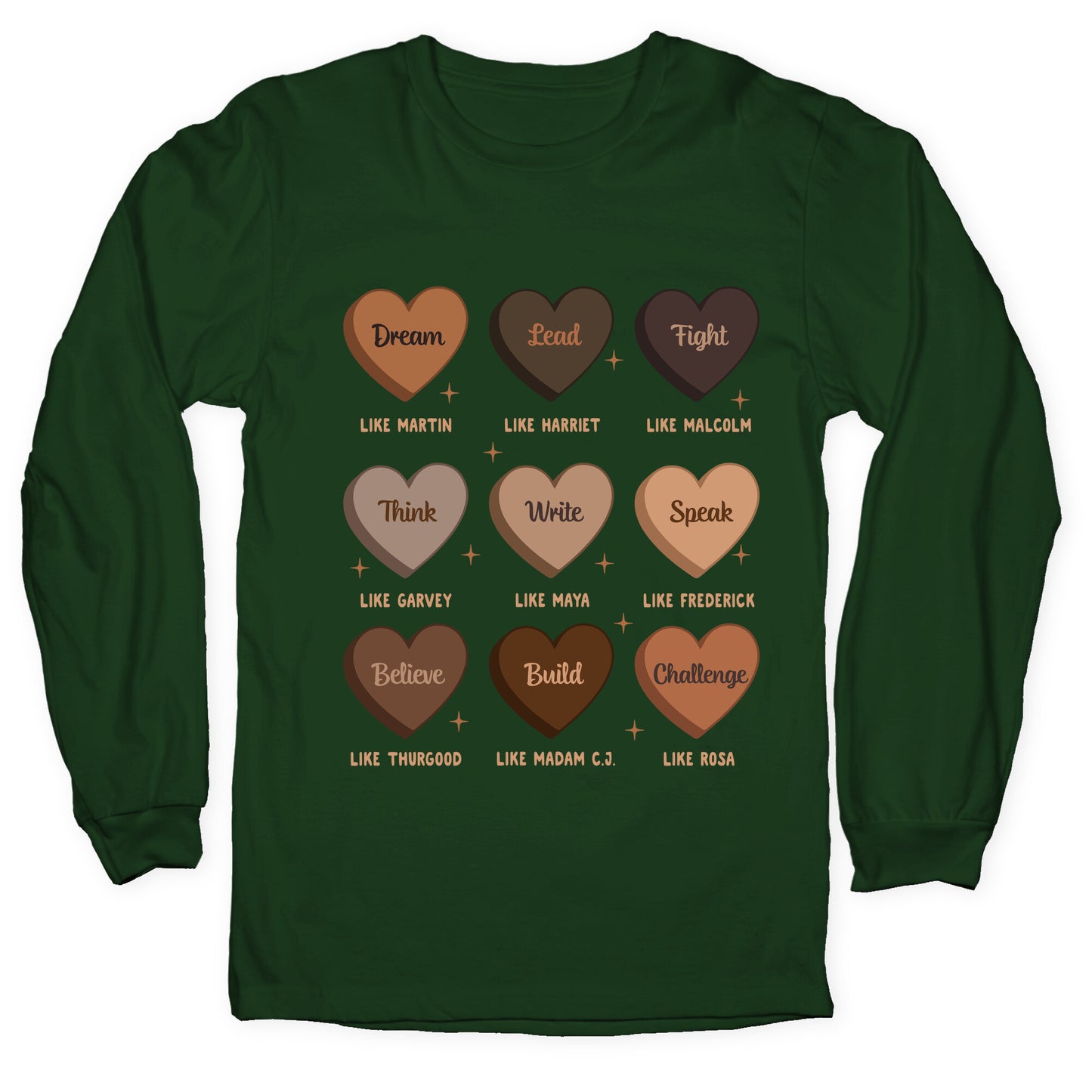 Celebrating Black History Leaders Longsleeve Tee