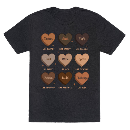Celebrating Black History Leaders Unisex Triblend Tee