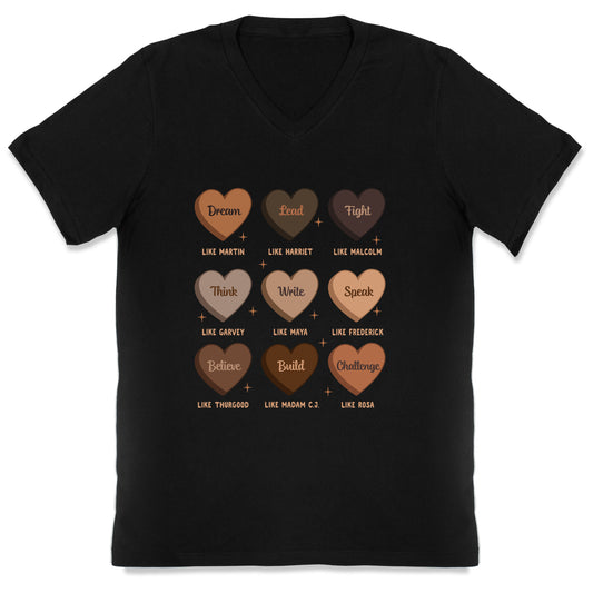 Celebrating Black History Leaders V-Neck