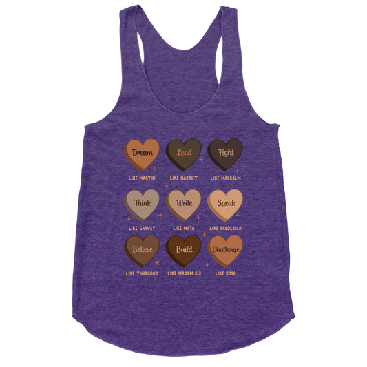 Celebrating Black History Leaders Racerback Tank