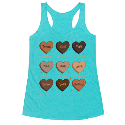 Celebrating Black History Leaders Racerback Tank