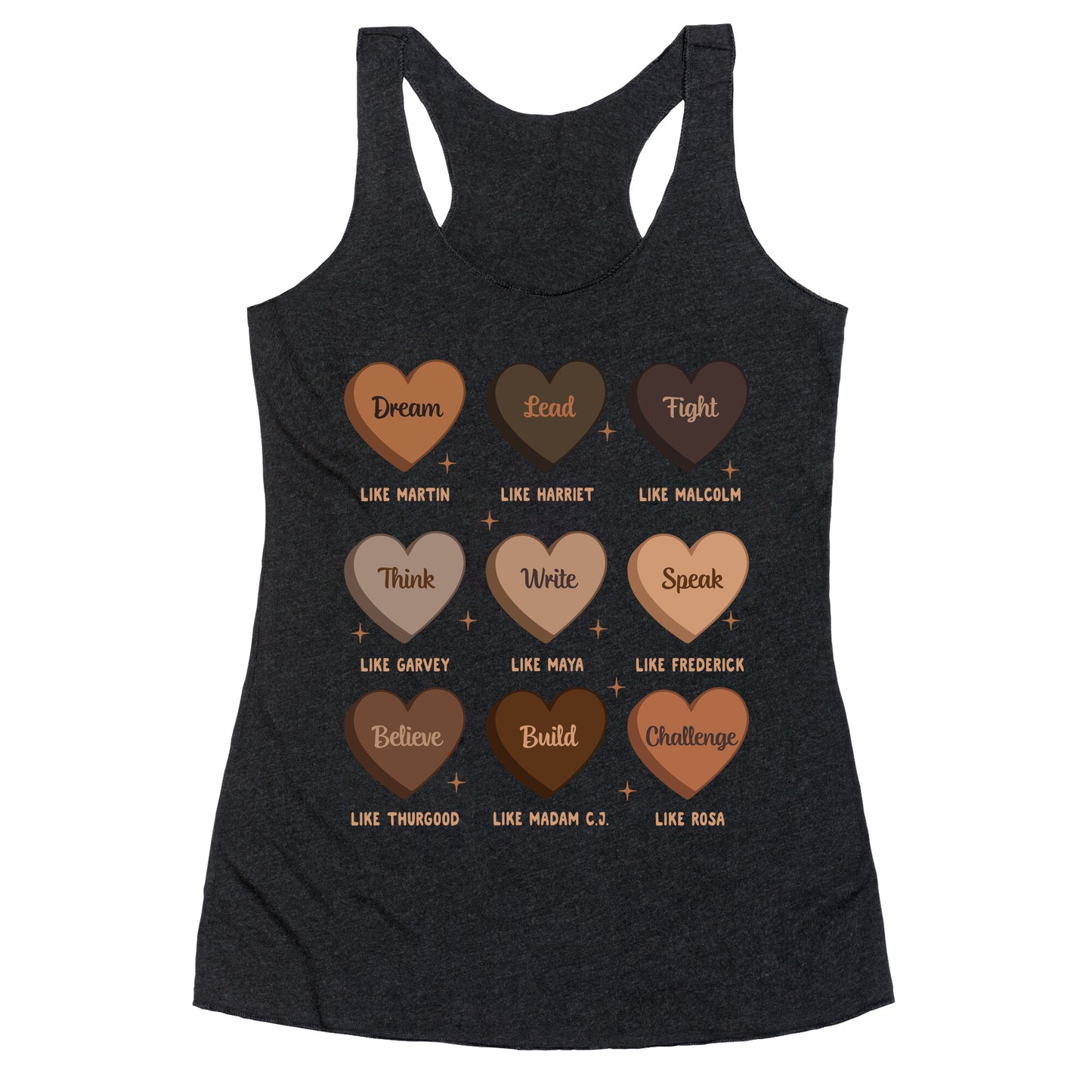 Celebrating Black History Leaders Racerback Tank