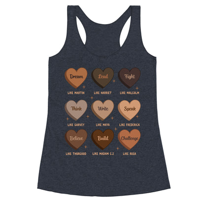 Celebrating Black History Leaders Racerback Tank