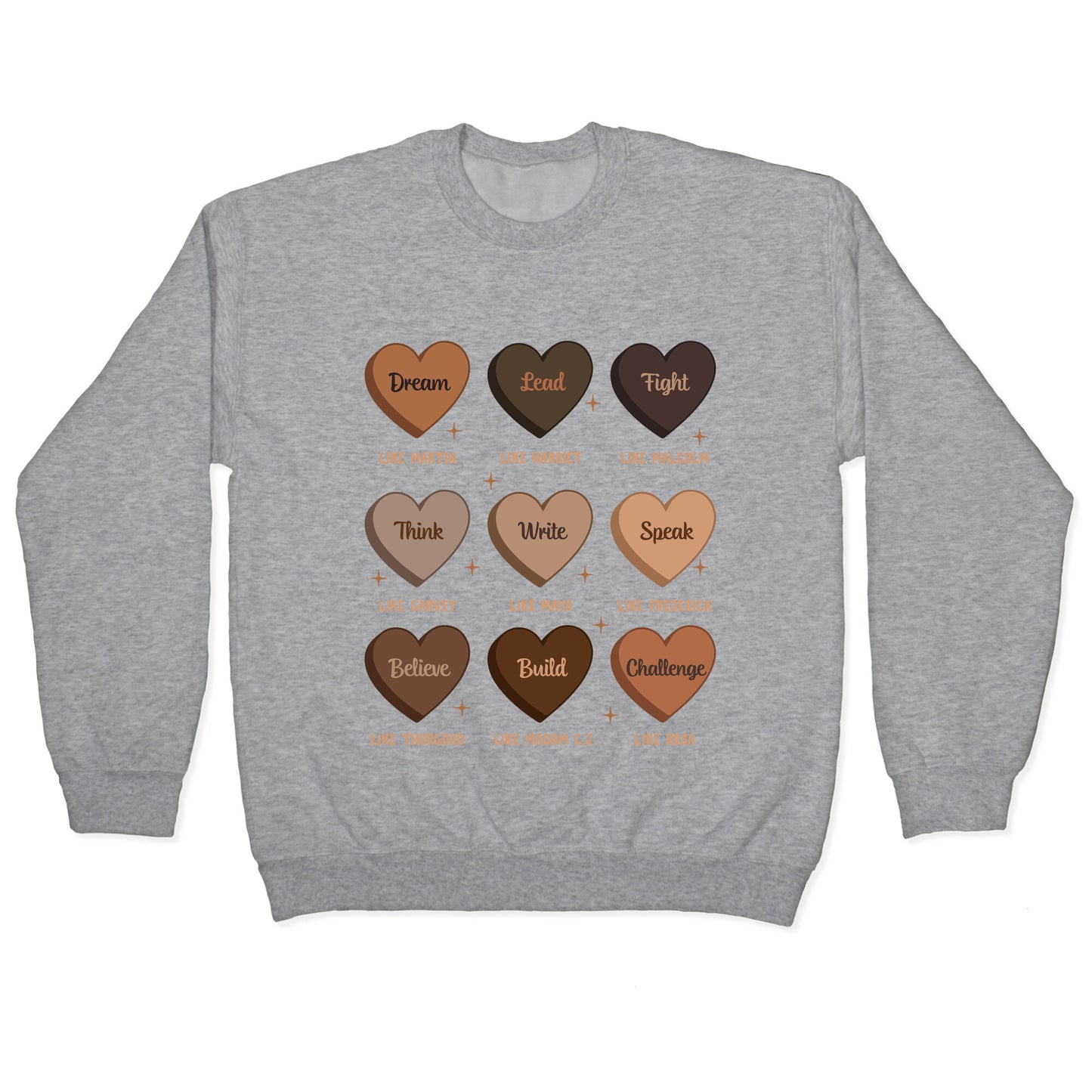 Celebrating Black History Leaders Crewneck Sweatshirt