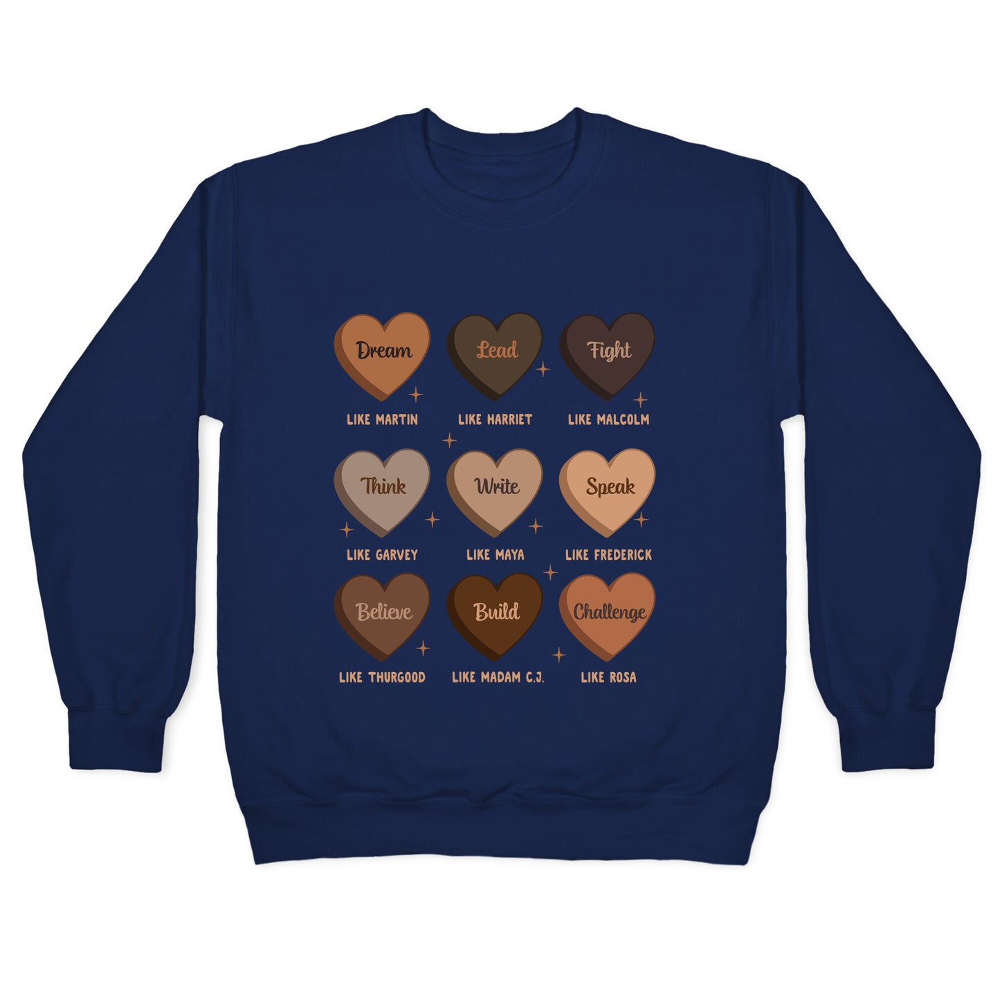 Celebrating Black History Leaders Crewneck Sweatshirt