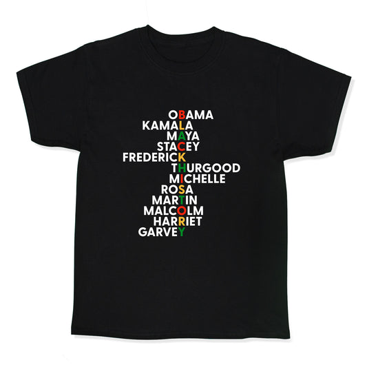 Black History Month Leaders Kids Tee