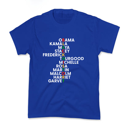 Black History Month Leaders Kids Tee