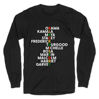 Black History Month Leaders Longsleeve Tee