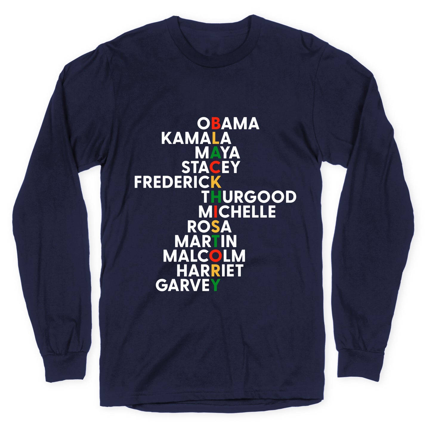 Black History Month Leaders Longsleeve Tee