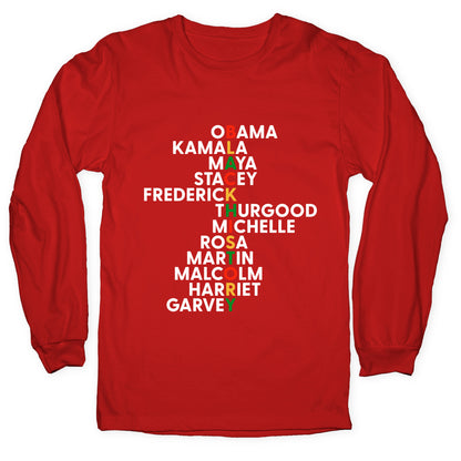 Black History Month Leaders Longsleeve Tee