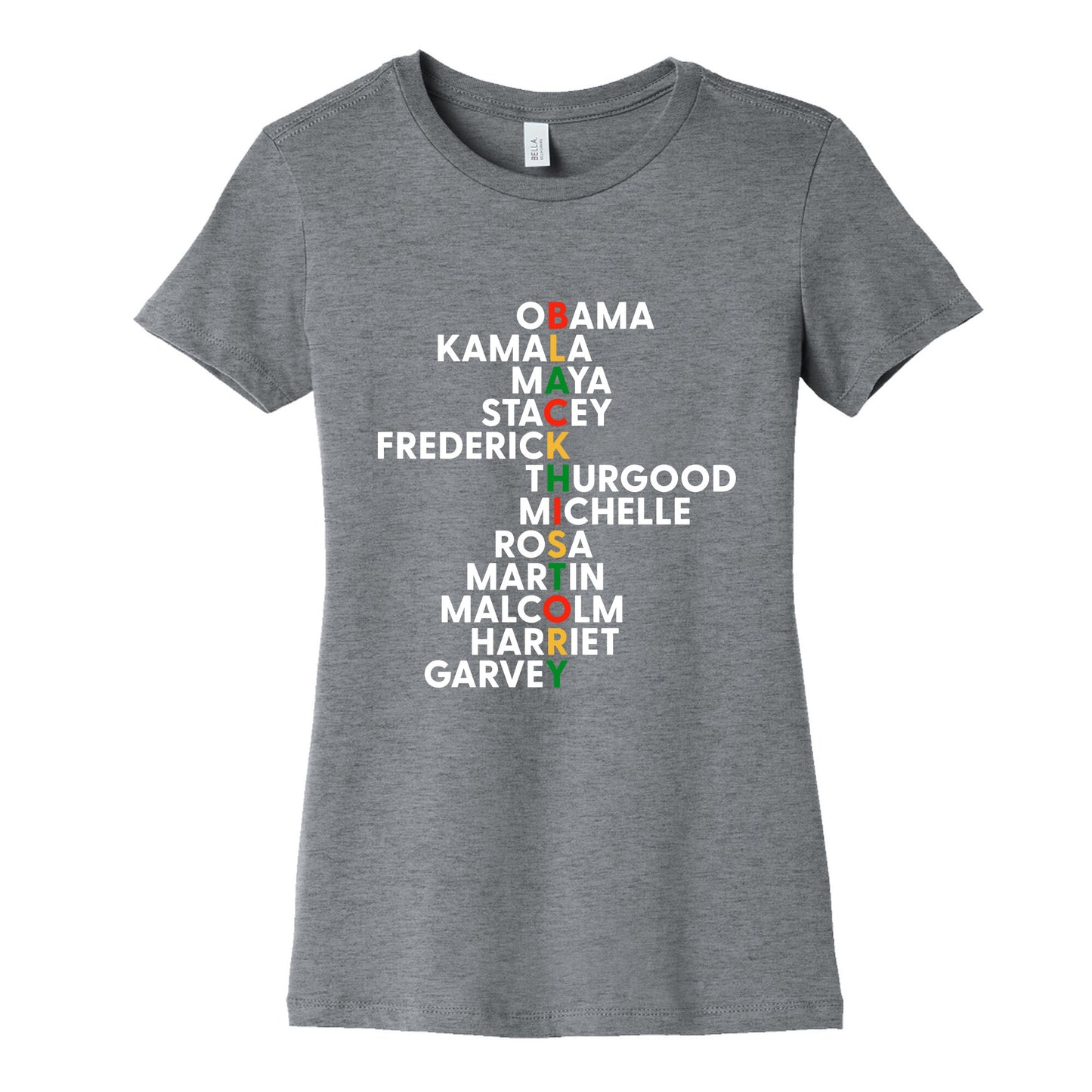 Black History Month Leaders Womens Cotton Tee