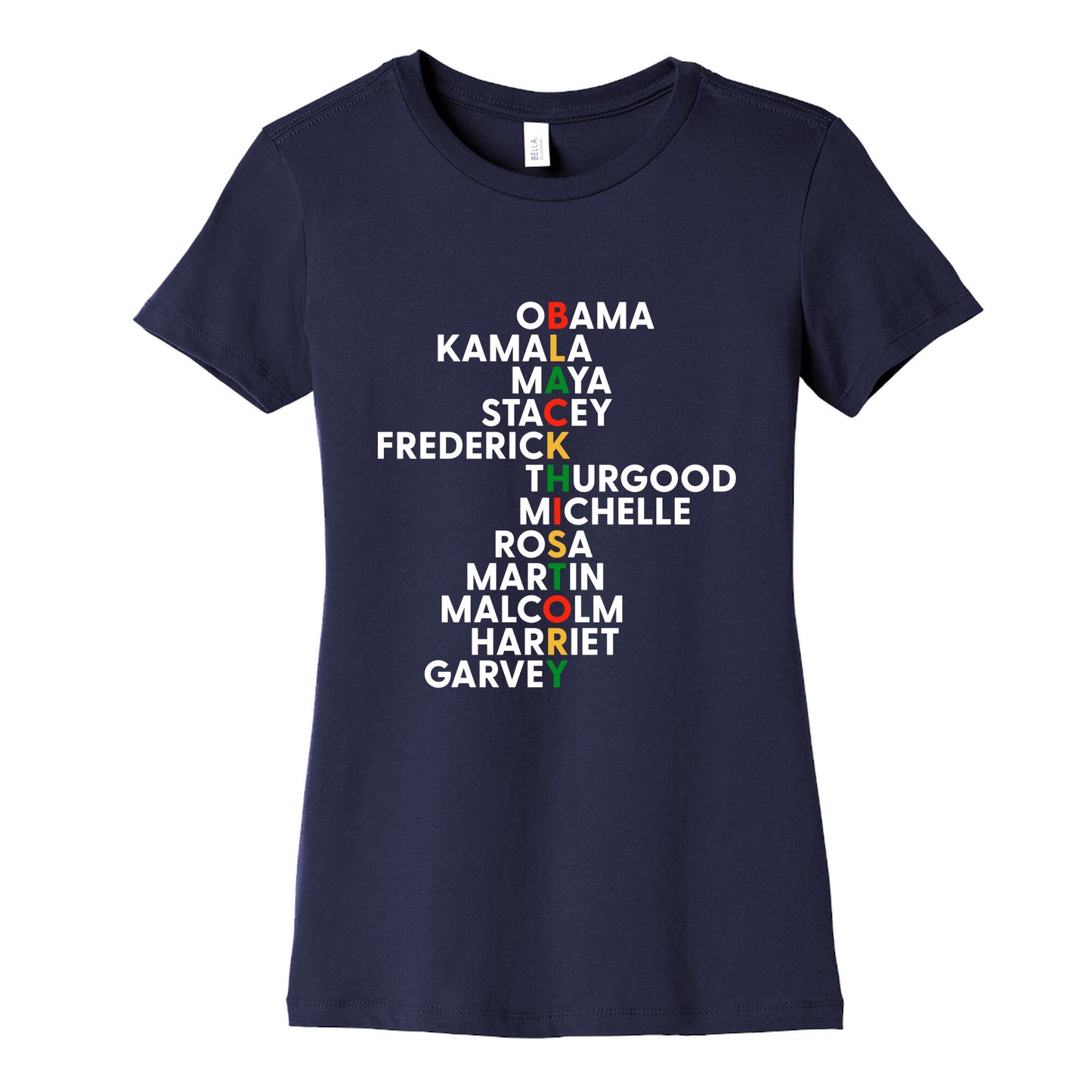 Black History Month Leaders Womens Cotton Tee