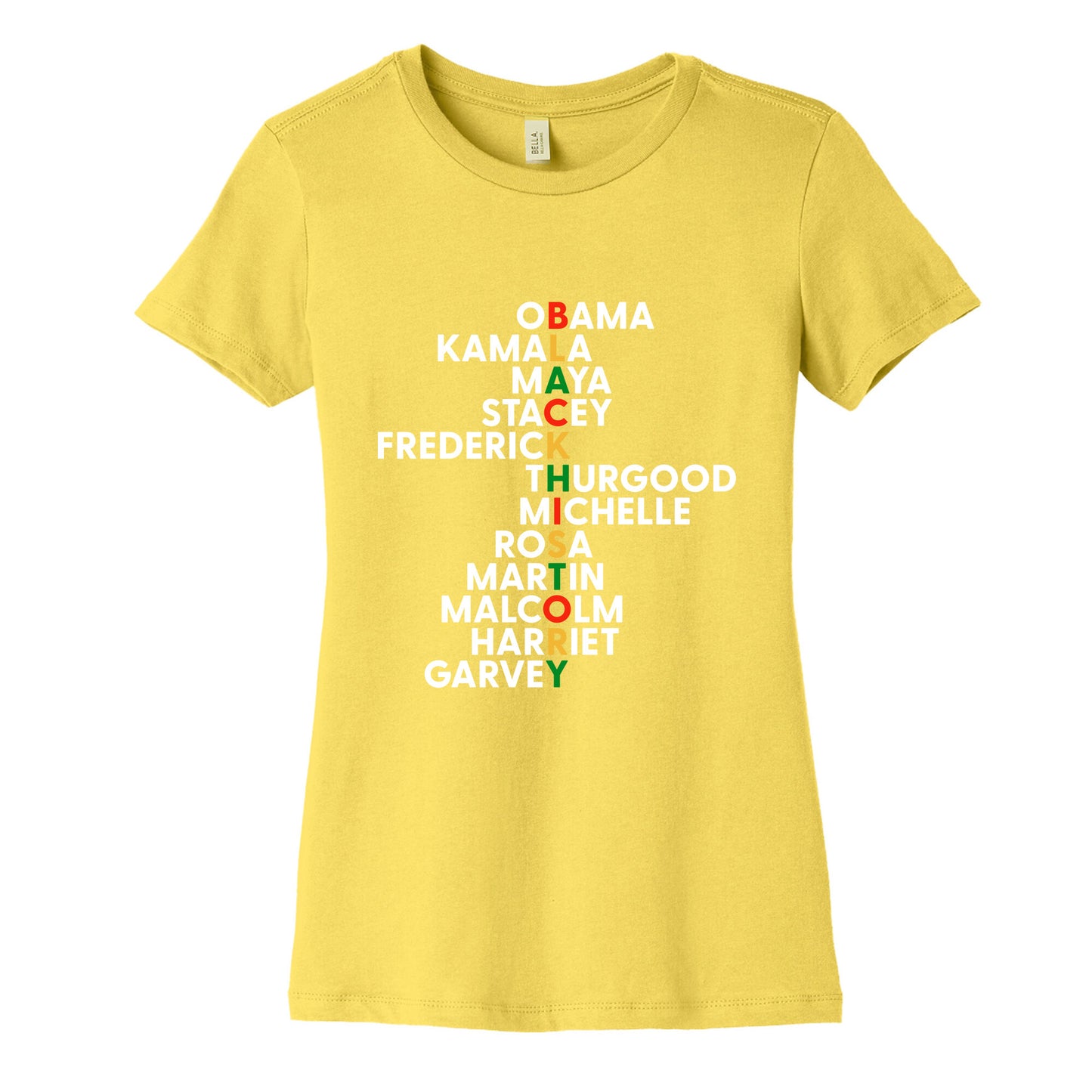 Black History Month Leaders Womens Cotton Tee