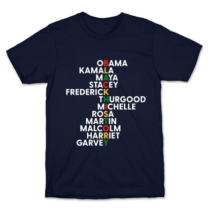 Black History Month Leaders T-Shirt